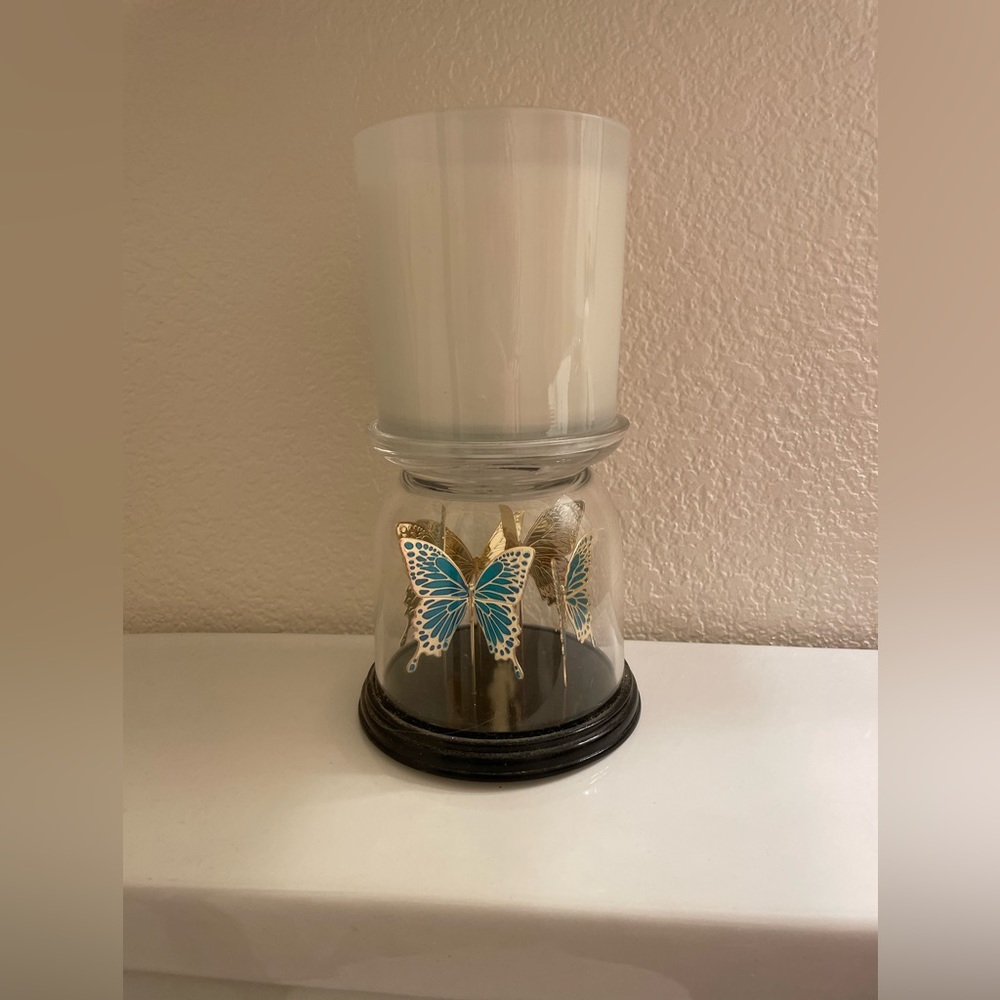 Butterfly candle holder